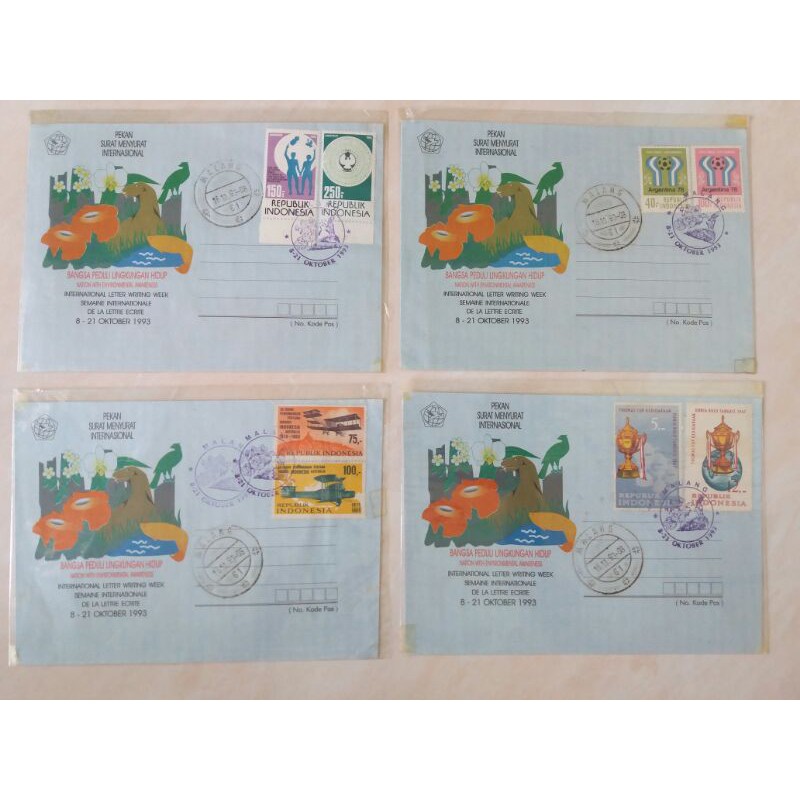 

Koleksi Filateli Sampul Surat Edisi Pekan Surat Menyurat Internasional 8 - 21 Oktober 1993 (A)