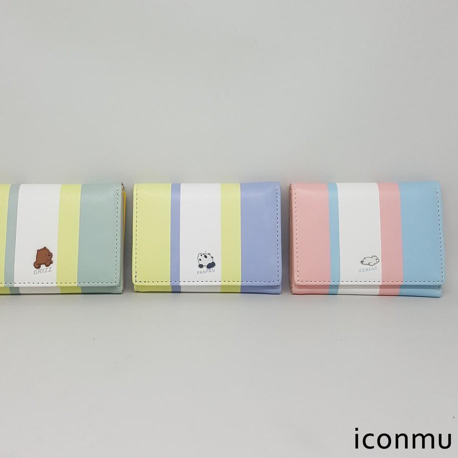PROMO TERBATAS Dompet Lipat Karakter We Bare Bears / WBB - Grizzly / Pan Pan / Ice Bear **