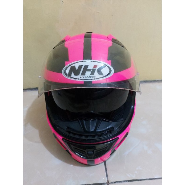 Helm NHK FULL FACE PINK GP1000 R75 (Preloved)