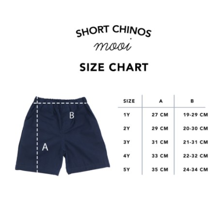 Mooi Celana Pendek Anak Chinos Short Chino / Pull On Chinos Premium Quality CBKS SO
