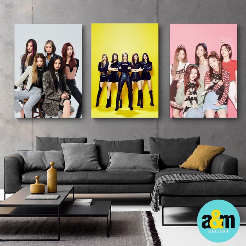 Poster Kayu ITZY Hiasan Dinding Dekorasi Kamar Girl Group Korea I Poster Kayu K-POP Dekorasi Kamar - A&amp;M