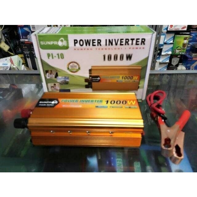 Bisa COD!!! Power Inverter Sunpro PI-1000 1000w DC TO AC Awet,tahan lama dan berkualitas