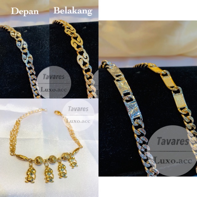 Gelang Rantai Xuping Kombinasi Gold dan Silver / Xuping Bracelet