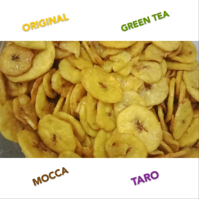

keripik pisang manis aneka rasa 500 gr banana kekinian - Original
