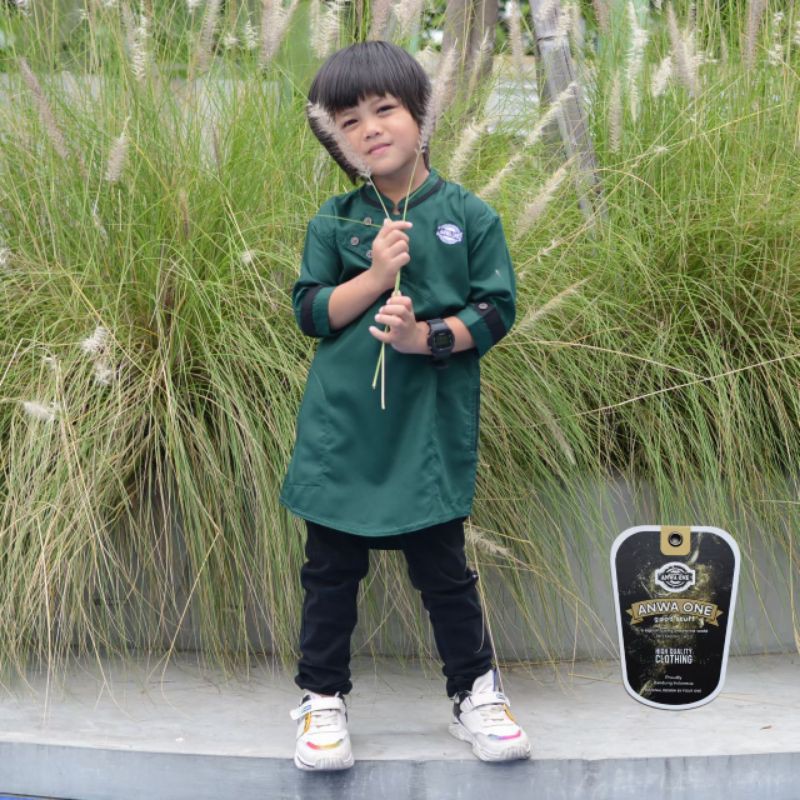 KOKO QURTA PAKISTAN ANAK TERBARU ORIGINAL PRODUK ANWA ONE TERMURAH TERLARIS QURTA LENGAN 3/4