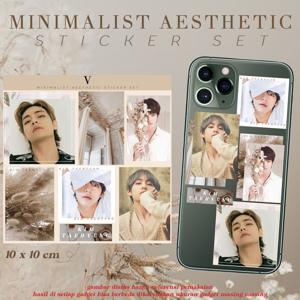 [READY] BANGTAN MINIMALIST AESTHETIC TUMBLR DECO CASE DIY STICKER SET