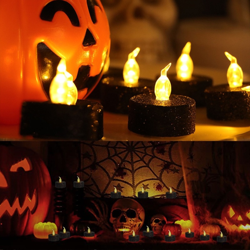 Zzz 12pcs Lampu Malam LED Tanpa Api Untuk Rumah