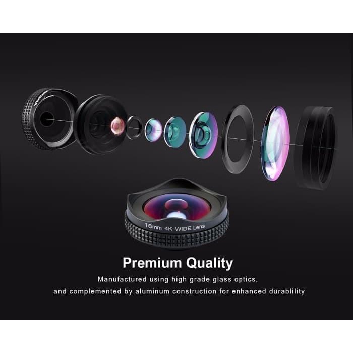 APEXEL 4K WIDE LENS WITH CPL 16 MM HD PROFESSIONAL WIDE ANGEL 2 in 1