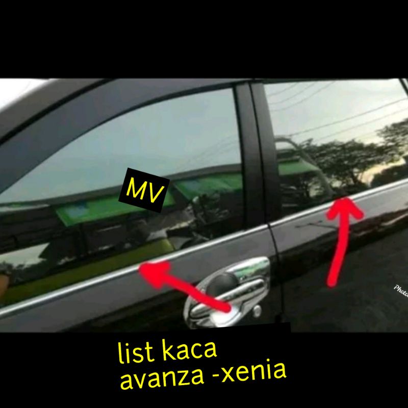 List Kaca Avanza Xenia Chrome