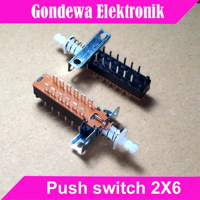 Push Switch 2X6 12 pin push switch on-off