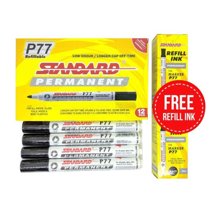 

PROMO STANDARD P77 PERMANENT MARKER ISI 12 PCS/PULPEN GEL/PULPEN LUCU/PULPEN 1 PACK/PENSIL WARNA/PENSIL 2B/PENGHAPUS JOYKO/PENGHAPUS LUCU/RAUTAN PENSIL PUTAR/RAUTAN ELEKTRIK/SPIDOL WARNA/SPIDOL PERMANEN/SPIDOL WHITEBOARD/CORRECTION TAPE
