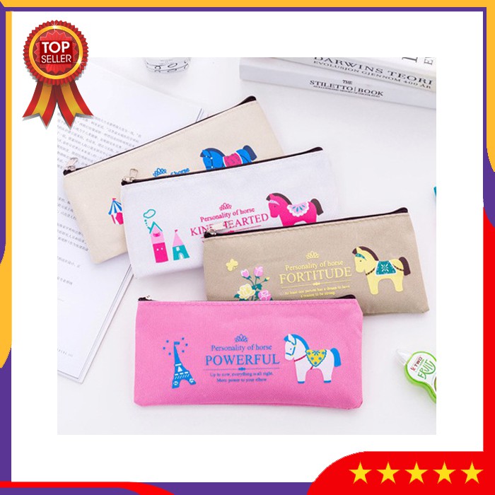 

VBS10 Tempat Pensil Royal Horse Pencil Case Pouch Alat Tulis Pensil Perlengkapan Sekolah