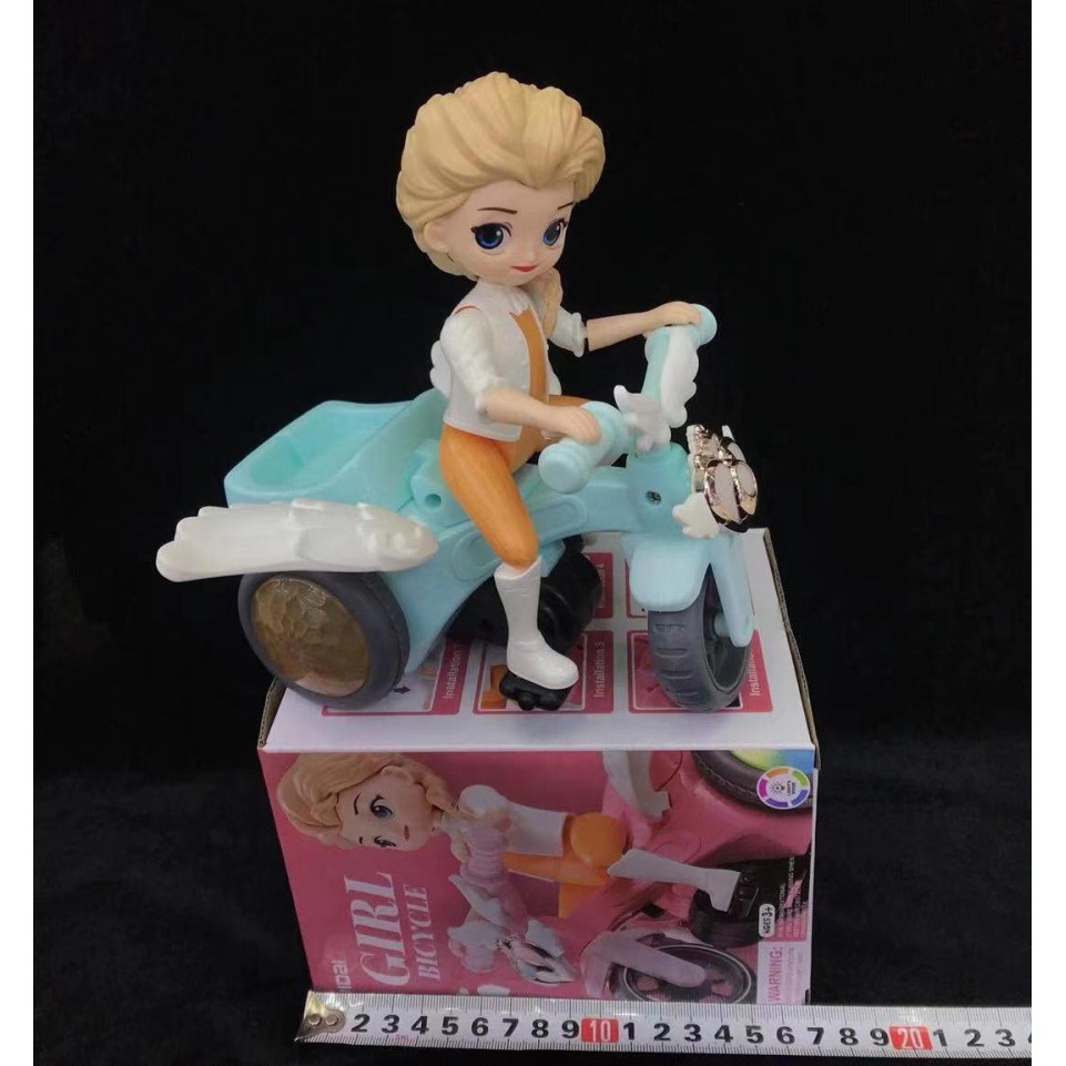 MAINAN ANAK SEPEDA MUSIC ANGEL GIRLS FROZEN + FREE BATERAI