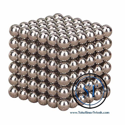 10 Butir Magnet BALL Magnetic Balls Bola Neodymium DIY Puzzle Cube 5mm Magnet Bola Ball Miniatur dan Puzzle