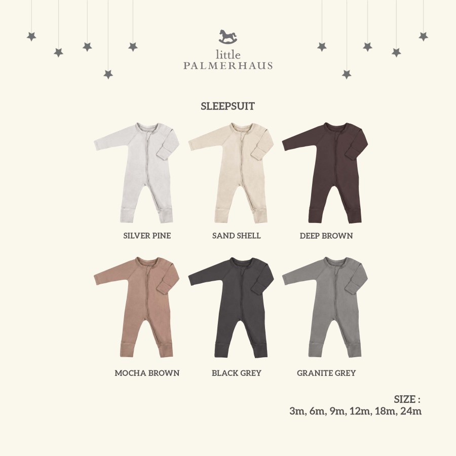 Little Palmerhaus Baby Sleepsuit | Setelan Jumper Lengan Panjang