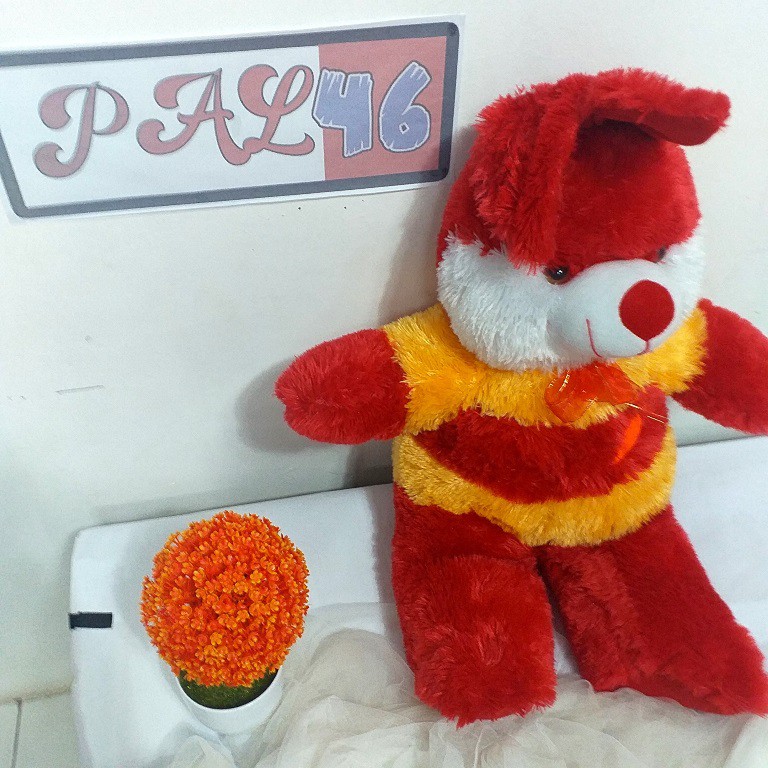 Boneka Kelinci Wortel / Boneka Kelinci Lucu / Kelinci Wortel Ukuran L / Boneka Rabbit