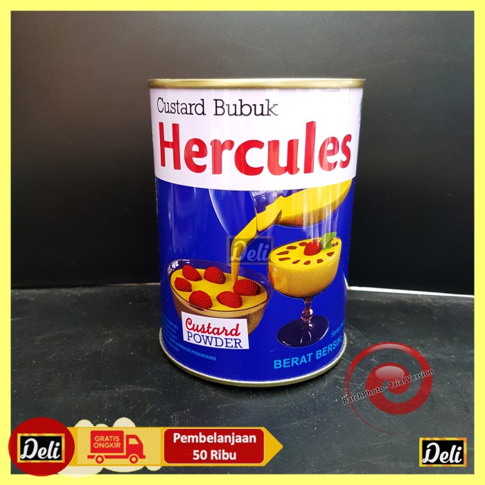 

NEW Kaleng Custard Bubuk Hercules / Tepung Custard Powder Hercules 300gr