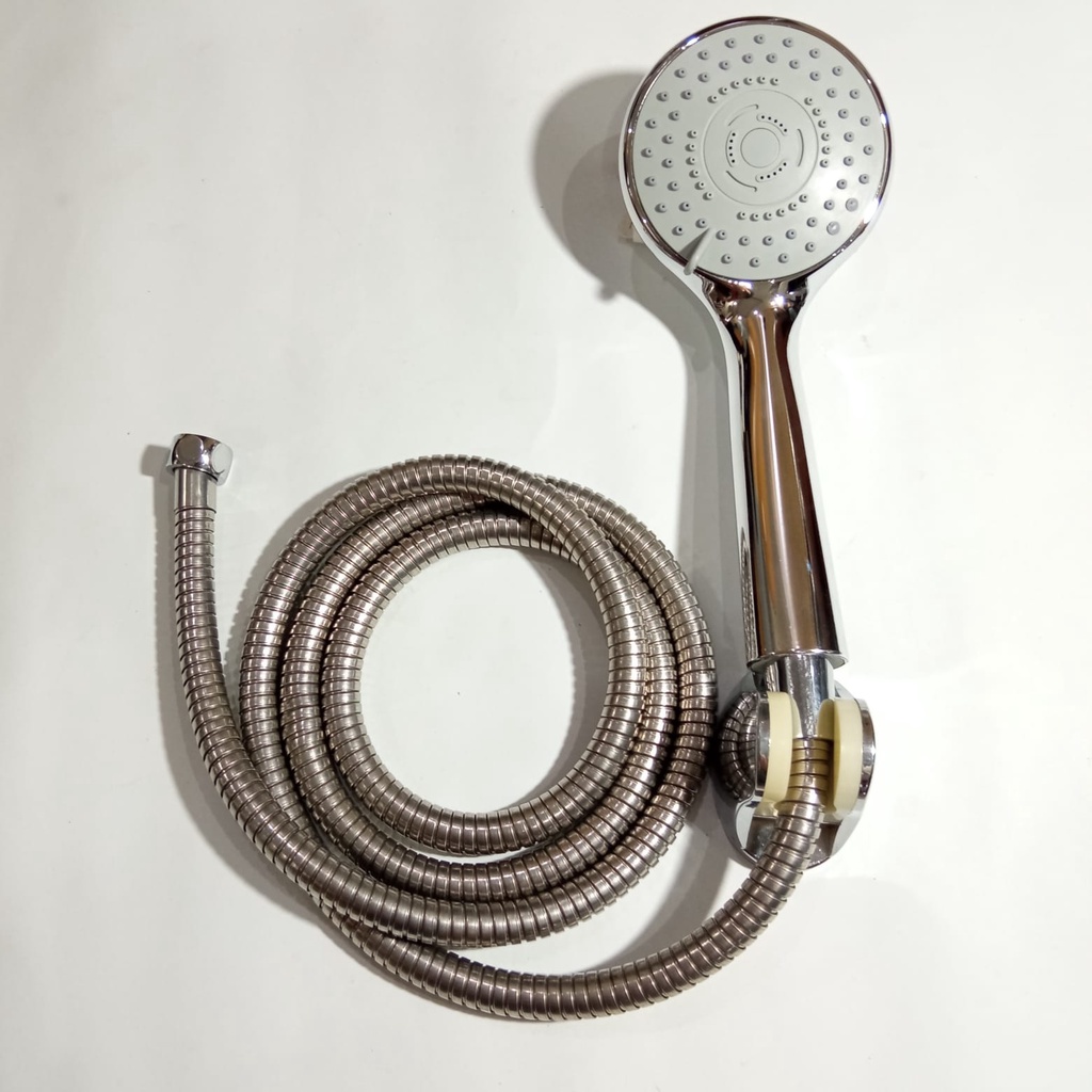 Shower Mandi Pancuran Air 8037-Shower Head Set Plus Selang Dan Gantungan