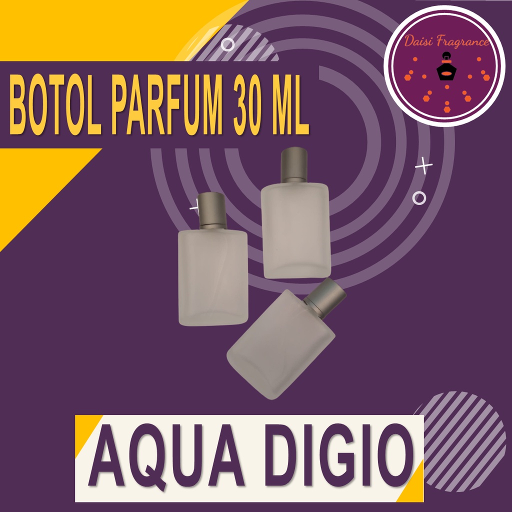 BOTOL PARFUM SPRAY AQUA DIGIO 30 ML | BOTOL KACA