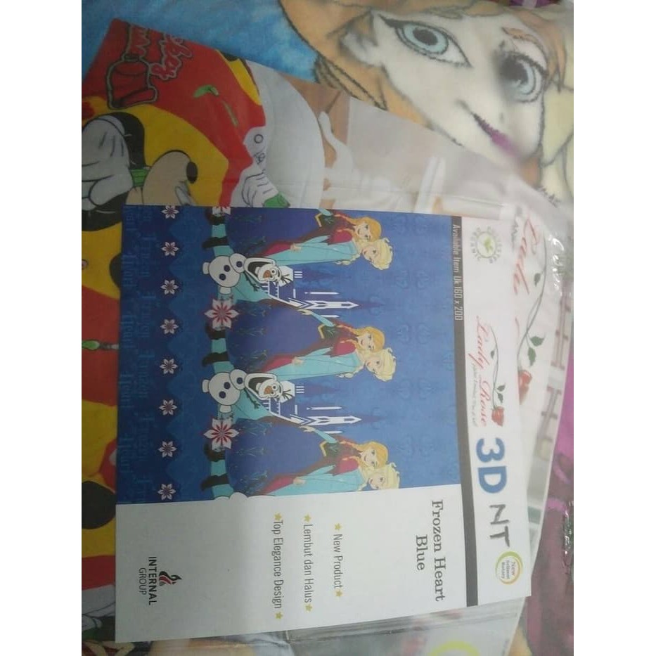 selimut lady rose motif Frozen