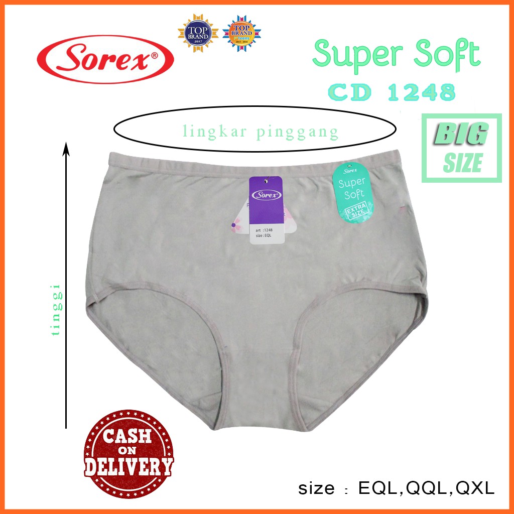 Sorex Celana Dalam Wanita  Jumbo  XXXXX (QXL) CD Extra Size