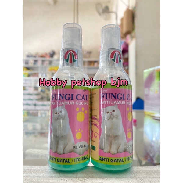 Fungi cat spray 60ml - untuk jamur kucing gatal gatalan sakit kulit scabies derma