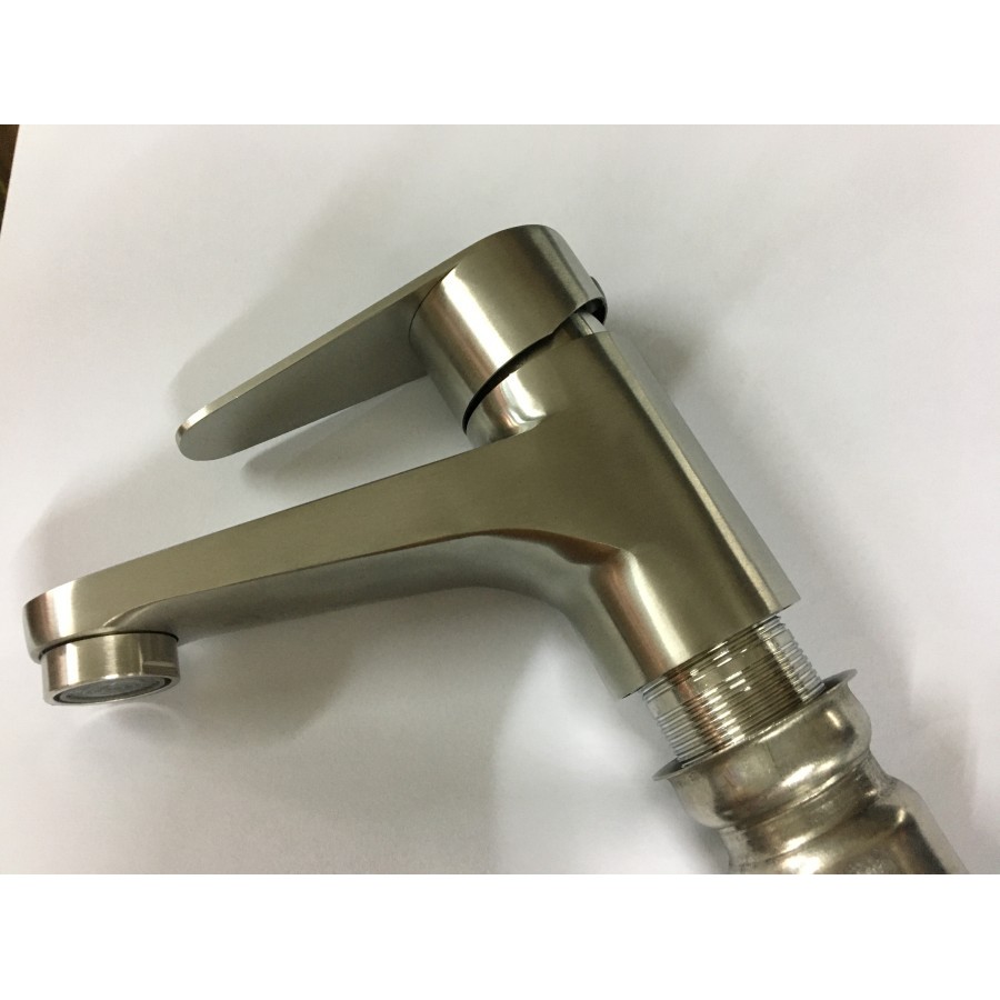 Kran wastafel mixer panas dingin cuci tangan stainless steel TEBAL