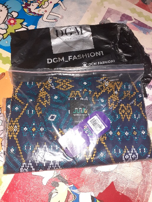 Dgm Fashion   Kemeja Lengan Pendek Batik Songket Jumbo / Batik Big Size