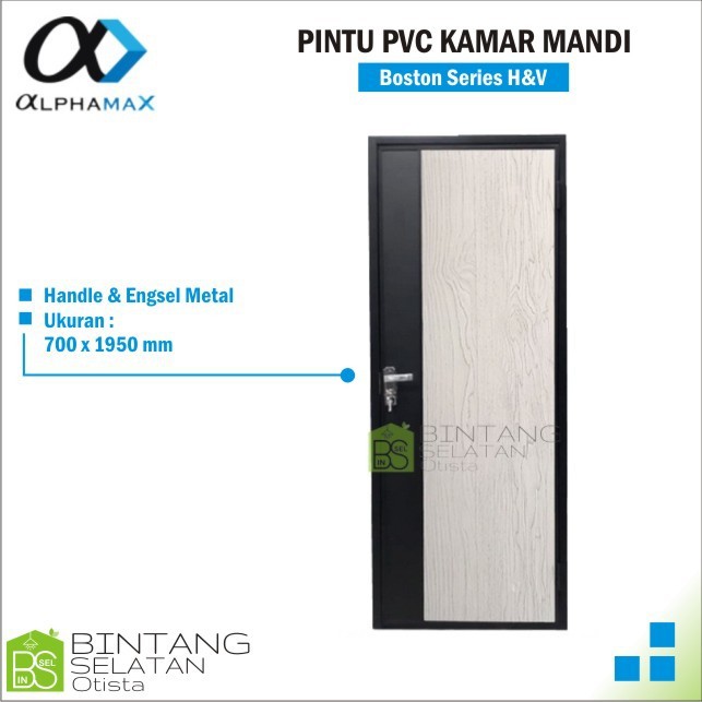 PINTU PVC KAMAR MANDI APLHA MAX BOSTON SERIES H &amp; V