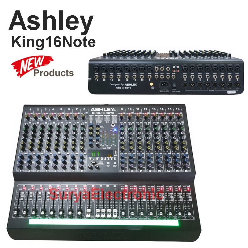 Mixer Audio ASHLEY KING-16 Original 16chanel Effects 199dsp