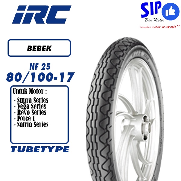 Ban motor bebek IRC NF25 80 100 17 tubetype