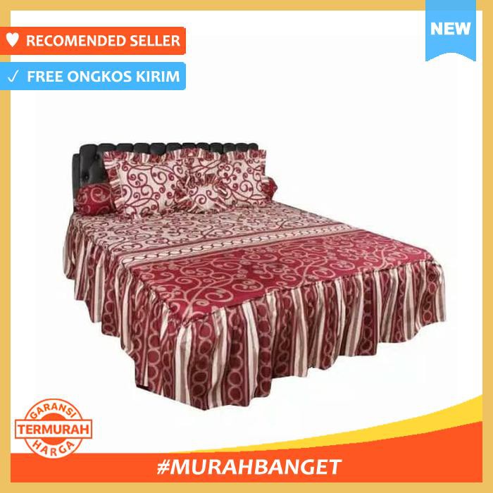 SPREI RUMBAI CALIFORNIA KING SIZE 180 X 200 MOTIF HARMONIA