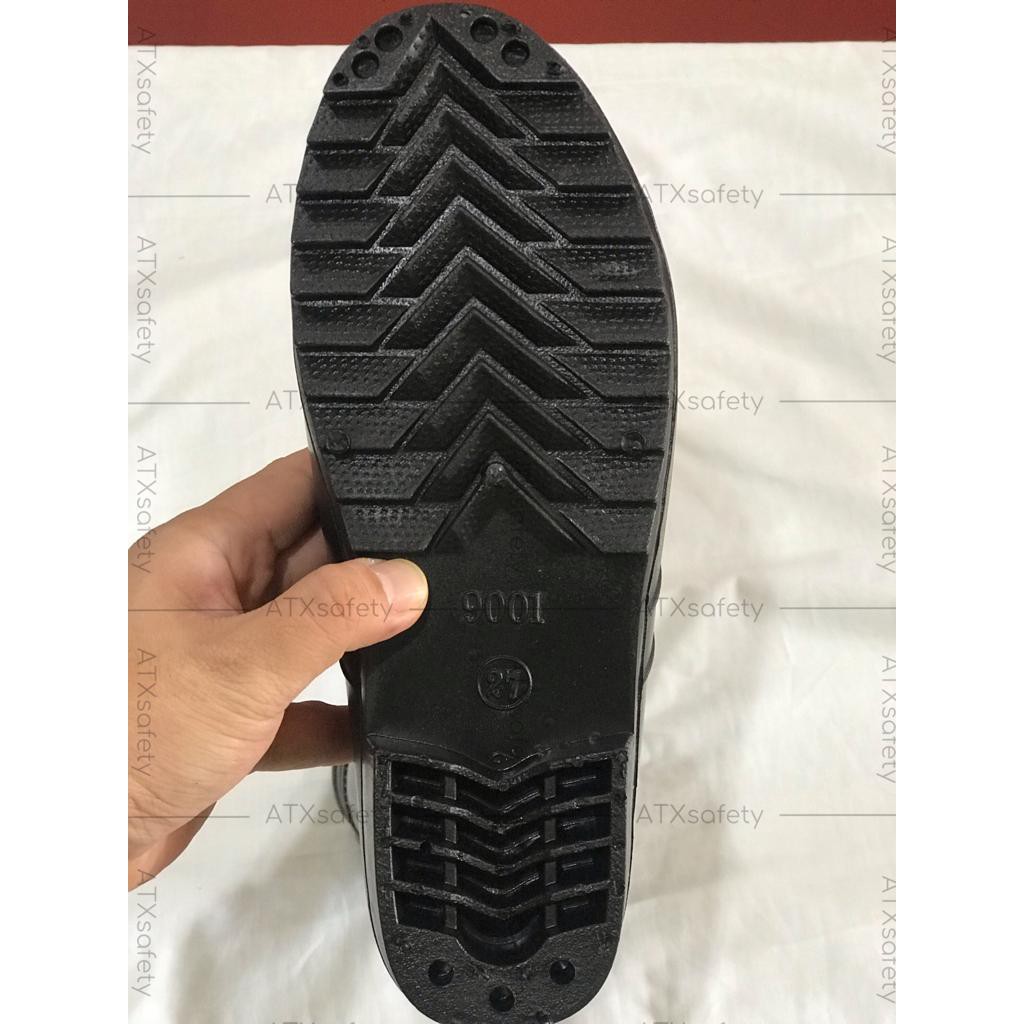 Sepatu Boot Karet Jeep Hitam ATX Boot kerja Proyek Anti Air Banjir Hujan PVC Boot Murah