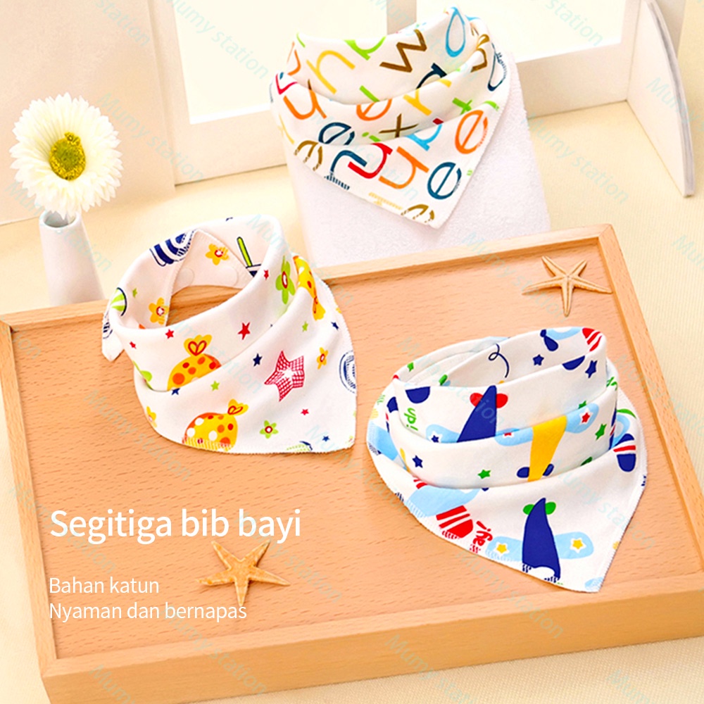 Celemek Bayi Segitiga / Slabber Segitiga bayi/ bibs Bayi