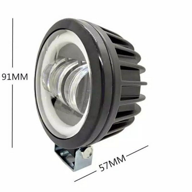 Lampu Tembak Sorot LED CWL 3Mata RING BIRU BULAT , Lensa 6D 30Watt Cahaya