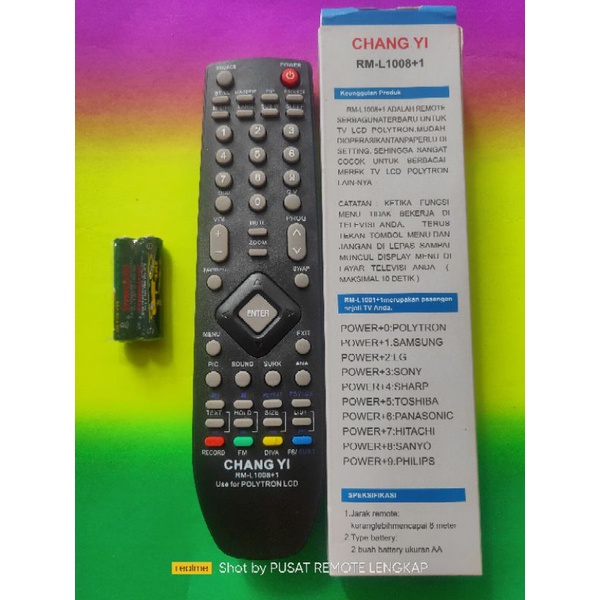 Remote TV LED LCD Polytron multi langsung pakai