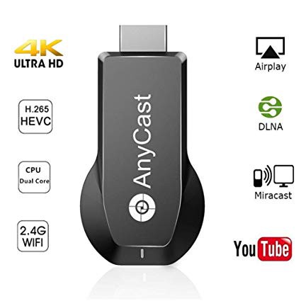 Wireless display dongle hdtv Anycast 4k 2k UHD dual band easy sharing dlna miracast airplay ios android windows mac m100 m-100