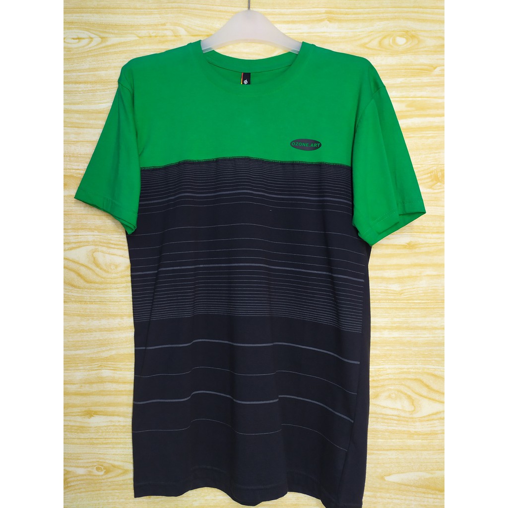 Kaos Ozone Apl Hitam Hijau