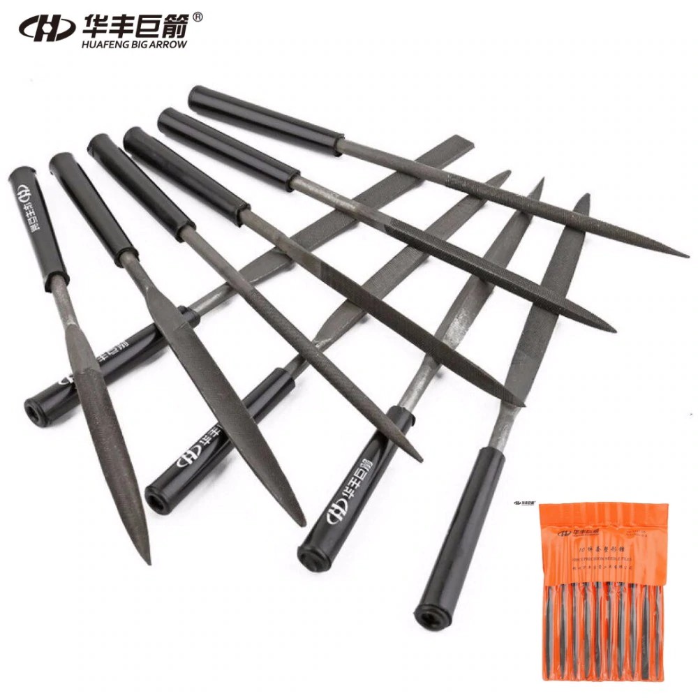 

GRATIS ONGKIR HUAFENG BIG ARROW 10PC Lope Files Set Needle Files Set Metal File Hand File for Metal