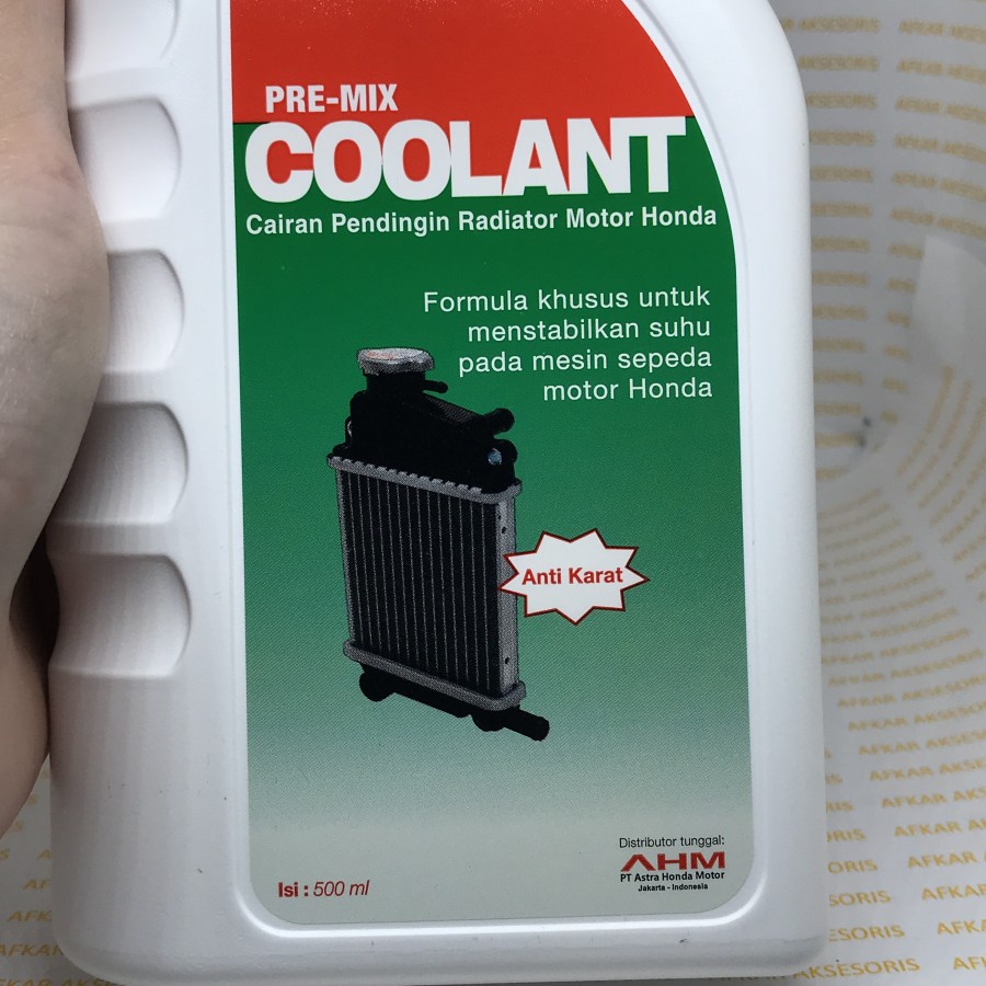 AIR RADIATOR CAIRAN PENDINGIN COOLANT 500ML ORI AHM