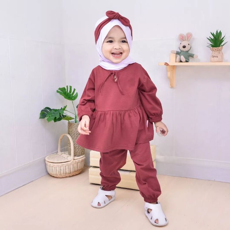 Setelan Anak Perempuan 0-3 tahun Baju Anak Perempuan Pakaian Anak Perempuan Dress Anak Perempuan