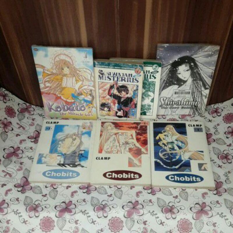 Komik clamp: kobato, tsubasa reservoir, si wajah misterius, cardcaptor sakura, chobits (cabutan)