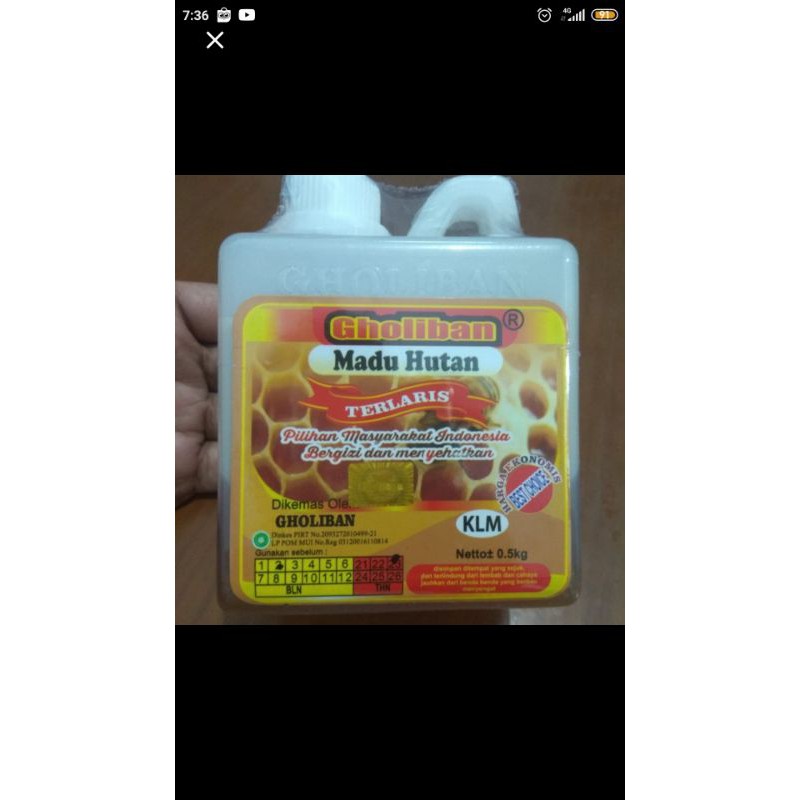 

Gholiban Madu Hutan +- 500 gram