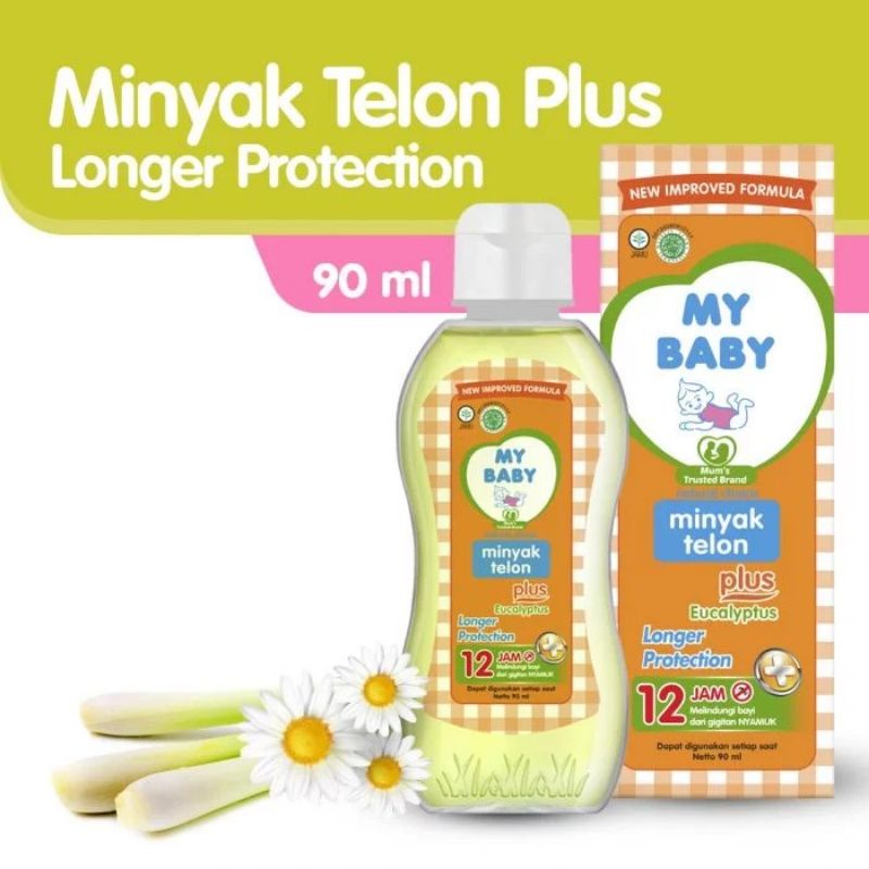 My Baby Minyak Telon Plus LONGER protection 12jam - My Baby Minyak Telon Anti Nyamuk