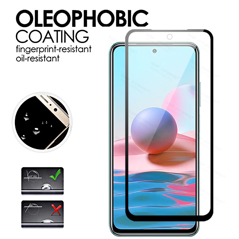 PROMO Tempered Glass XIAOMI REDMI NOTE 10S Anti Gores Kaca FULL COVER Black Premium