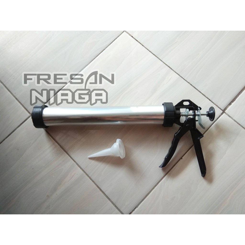 Jual Tembakan Lem Kaca Silicone Sealant Caulking Gun Sosis Shopee Indonesia