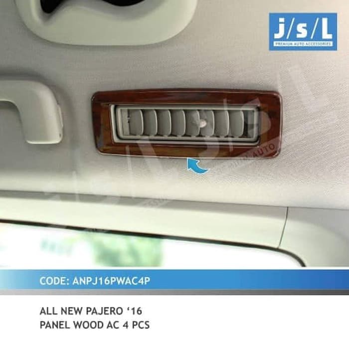 Wood Panel AC All New Pajero Sport  4 Pcs