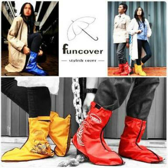 PROMO | Rain Cover Shoes | Jas Hujan Sepatu FUNCOVER TRIBAL Original