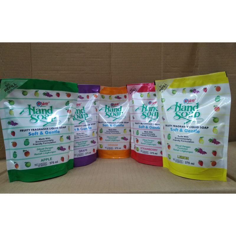 YURI HANDSOAP AROMA BUAH 375ML REFILL