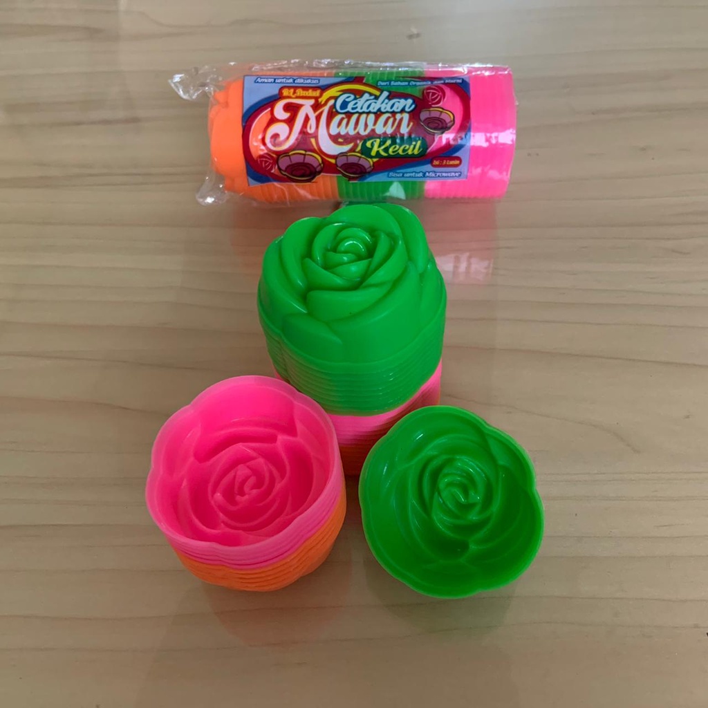 Cetakan Kue Agar Ager Loyang Mini Cup Jelly Coklat Puding Cake Mold Mawar Isi 12pcs